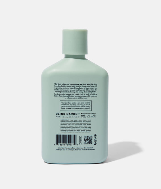 Blind Barber Lemongrass Tea Body Wash