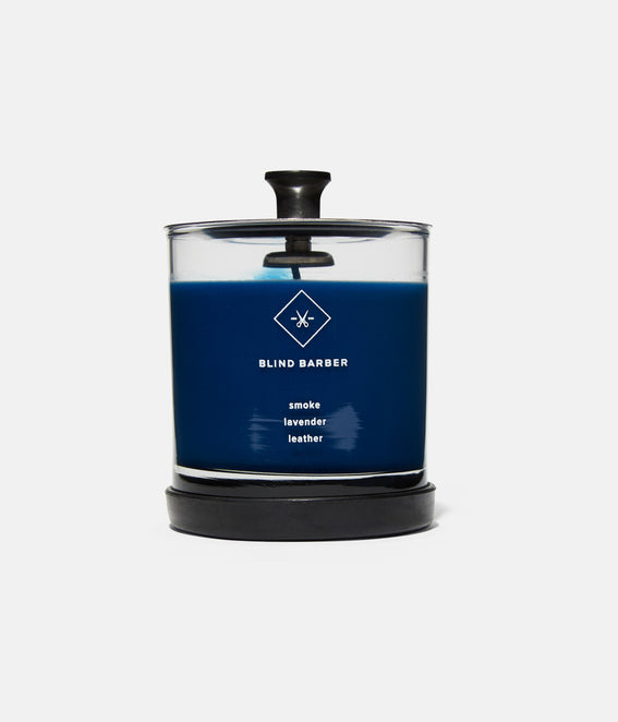 blind barber Tompkins Scented Candle