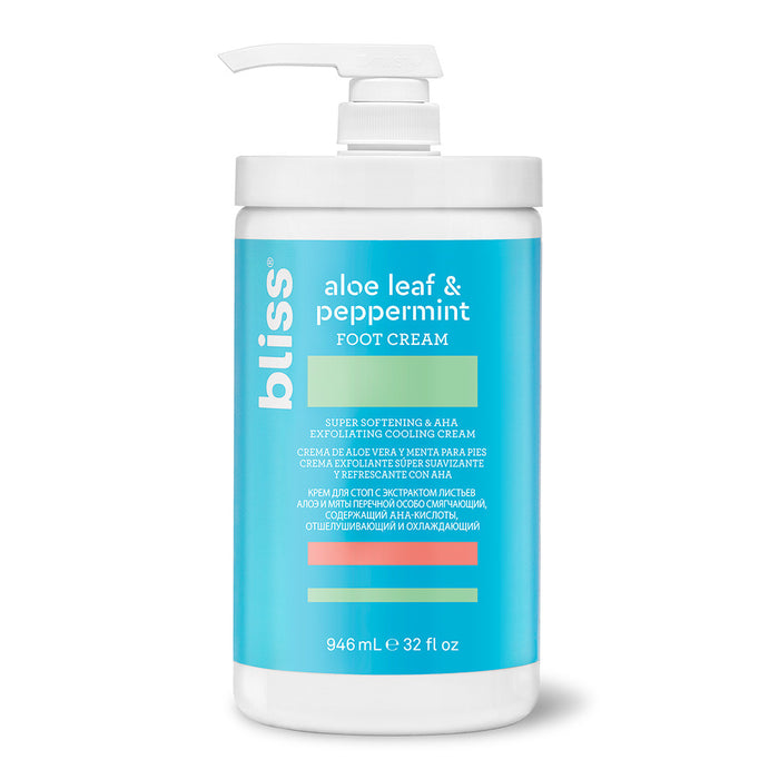 Bliss Aloe Leaf & Peppermint Foot Cream