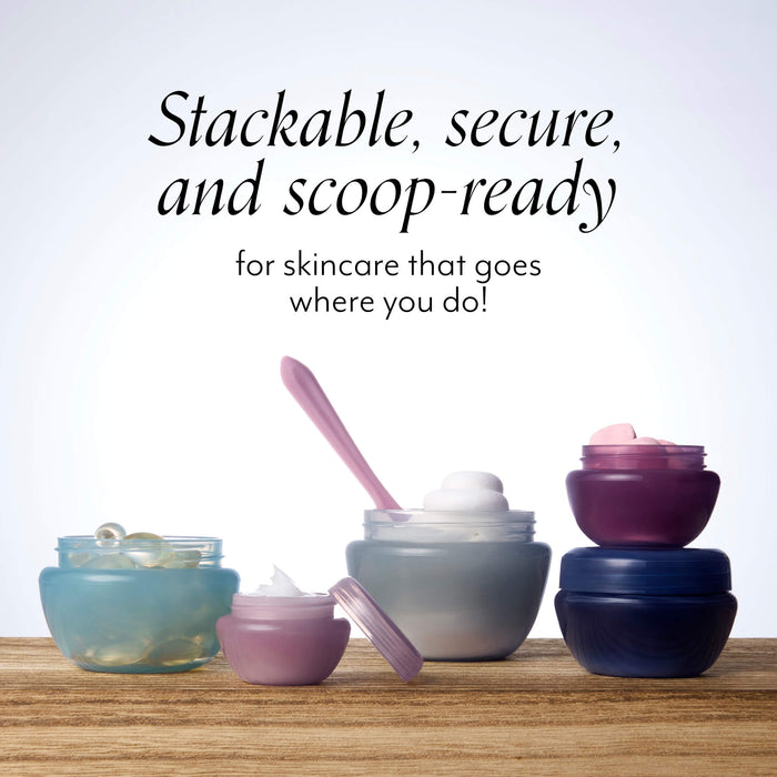 Bliss Spa To Go Reusable Travel Jar + Spatula Set