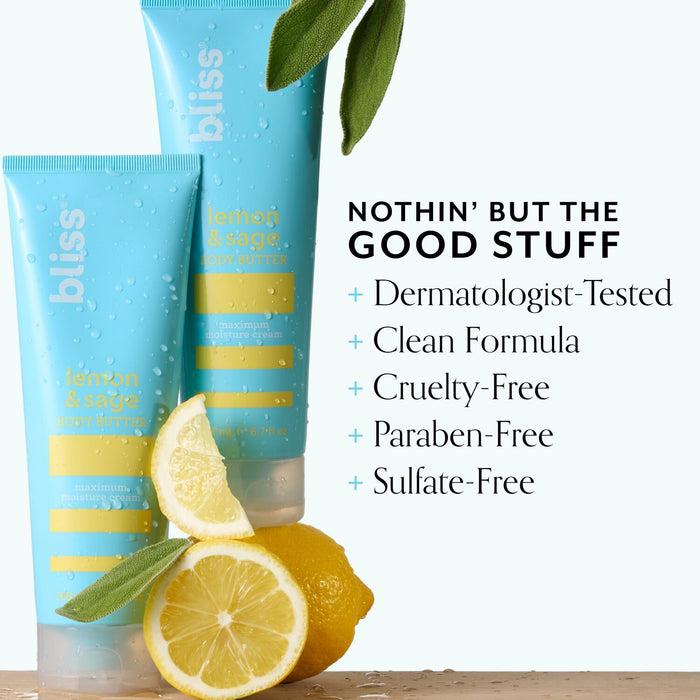 Bliss Supreme Skin Gift Set: Lemon & Sage Trio