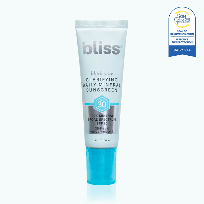 bliss Block Star Clarifying Mineral Sunscreen SPF 30