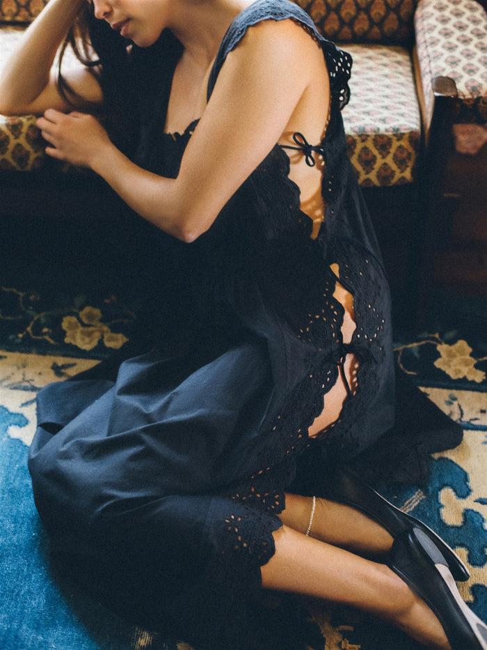 Bliss And Mischief Betty Nightgown In Black