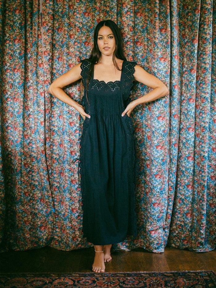 Bliss And Mischief Betty Nightgown In Black