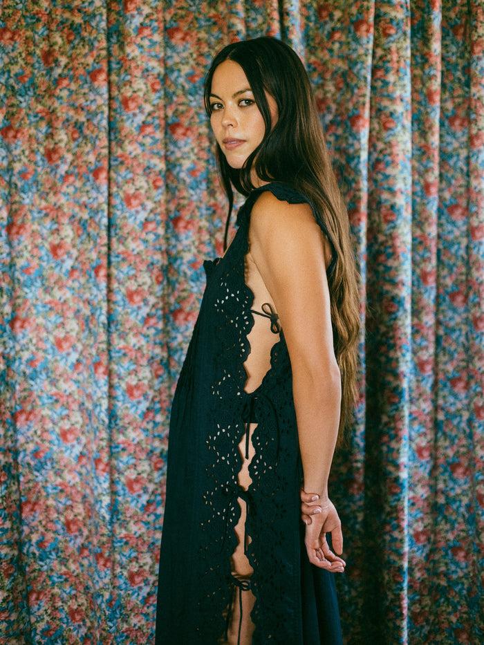 Bliss And Mischief Betty Nightgown In Black