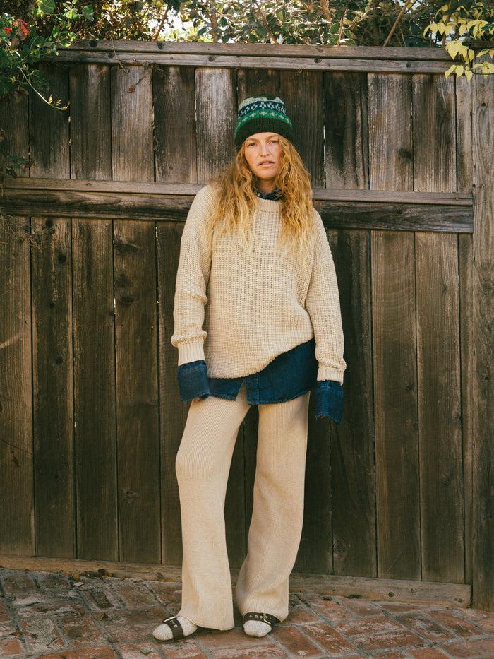 bliss and mischief Cotton Fireside Pant Oatmeal