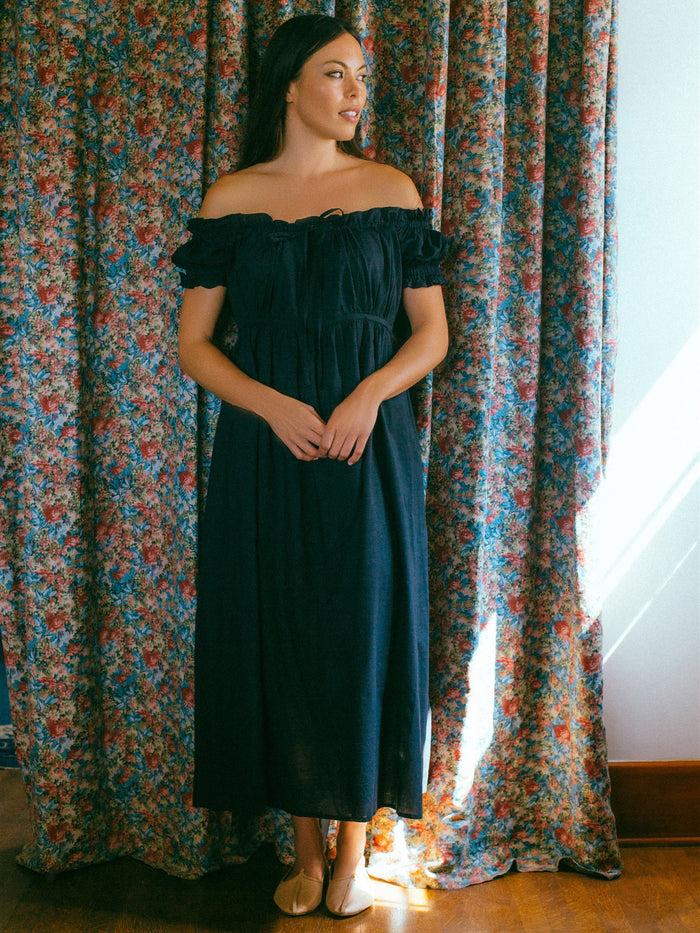 Bliss And Mischief Darcy Nightgown In Black