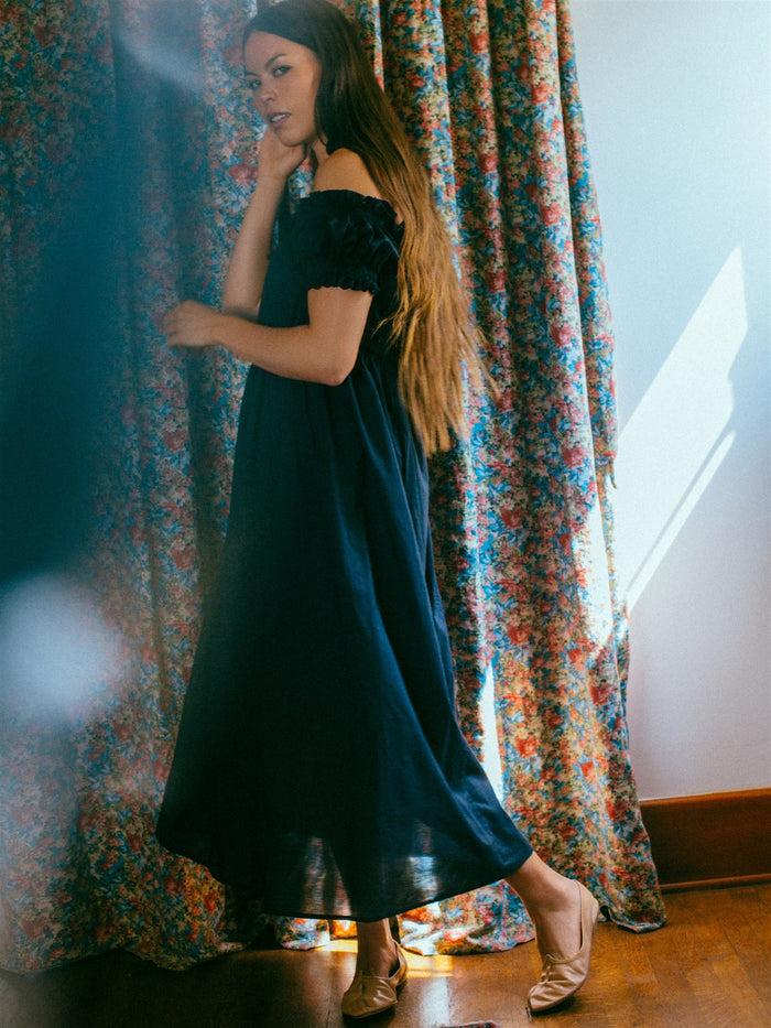 Bliss And Mischief Darcy Nightgown In Black