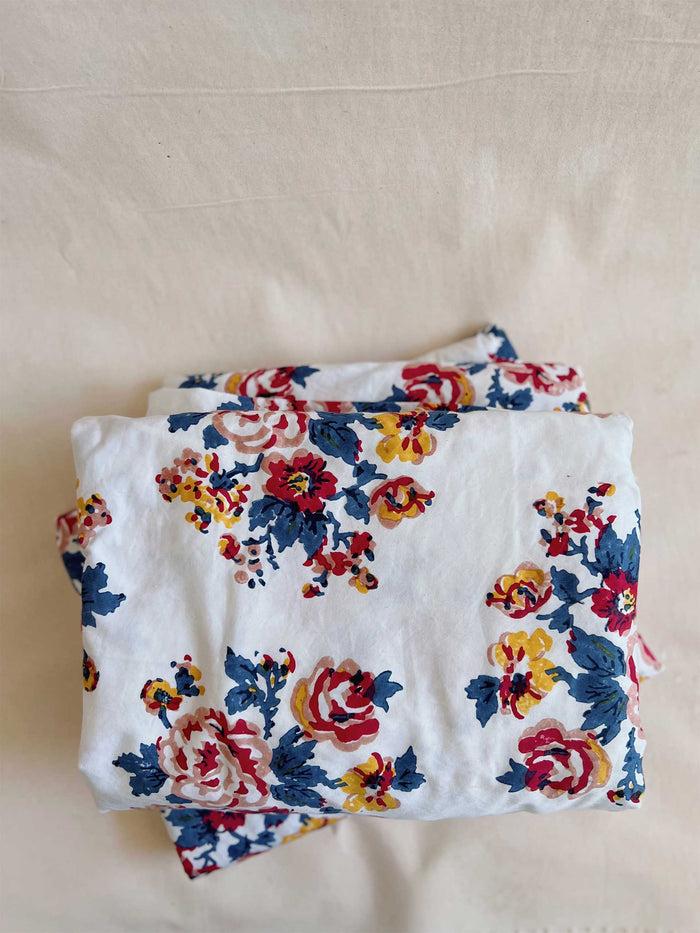 Bliss And Mischief Flat Sheet In Blossom Spritz