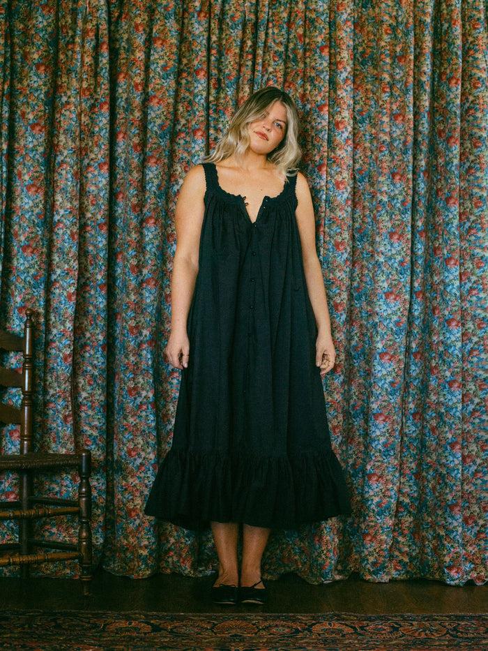 Bliss And Mischief Jodie Nightgown In Black