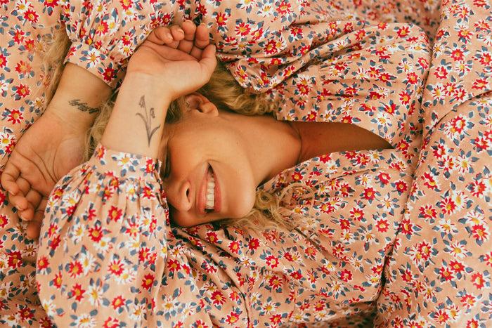 Bliss And Mischief Lucille Blouse Peachskin