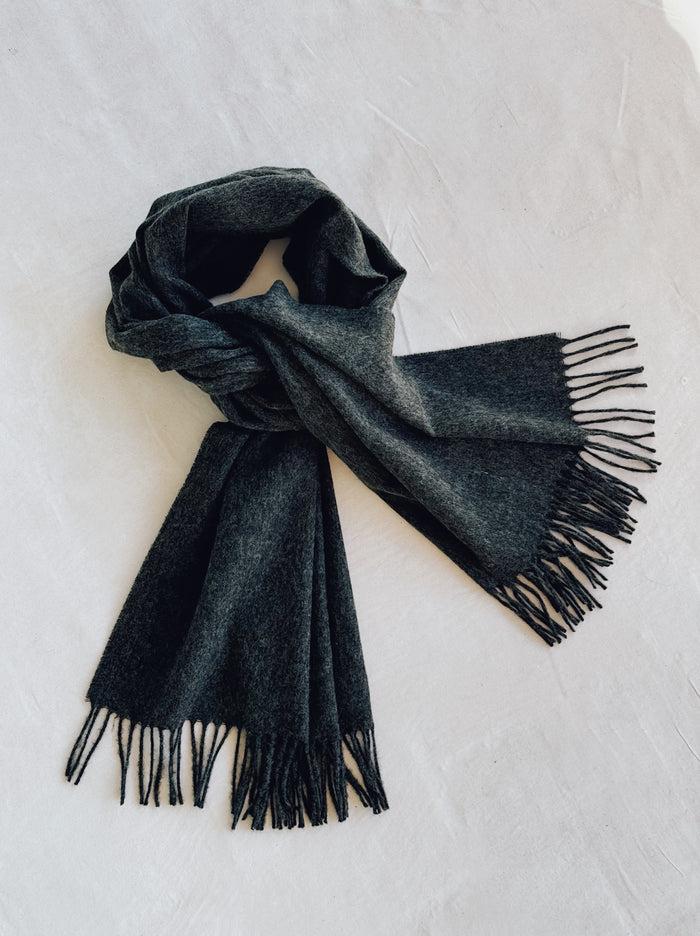 bliss and mischief Merino Oversized Scarf Charcoal