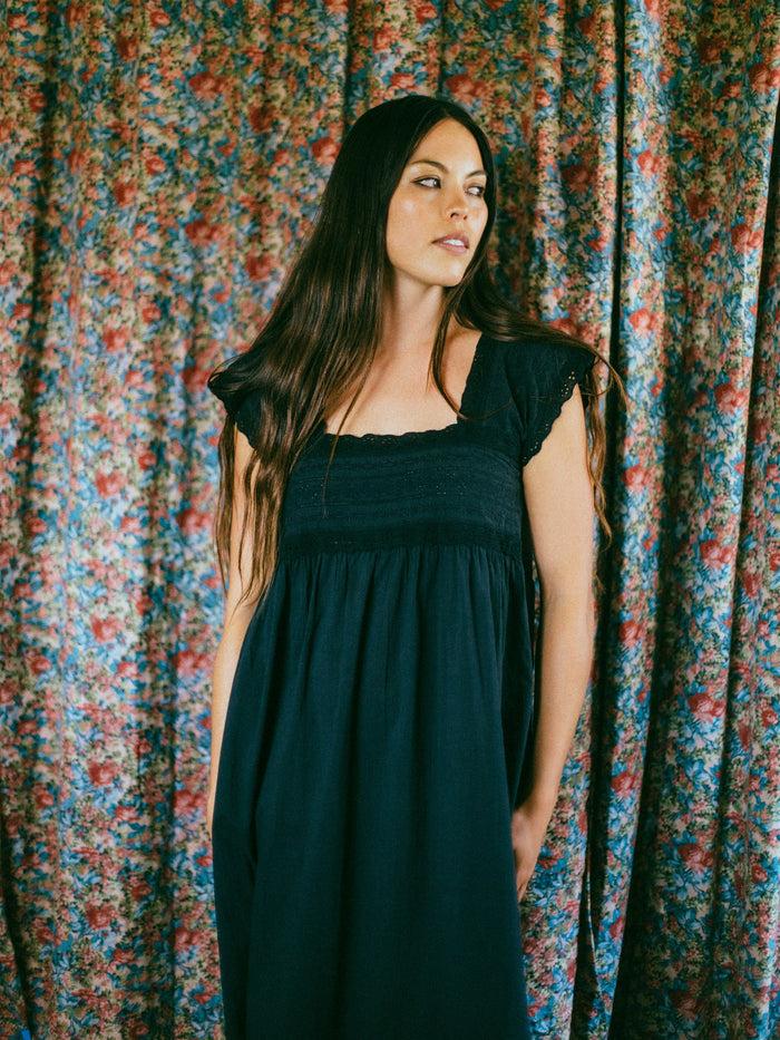 bliss and mischief Pearl Nightgown in Black