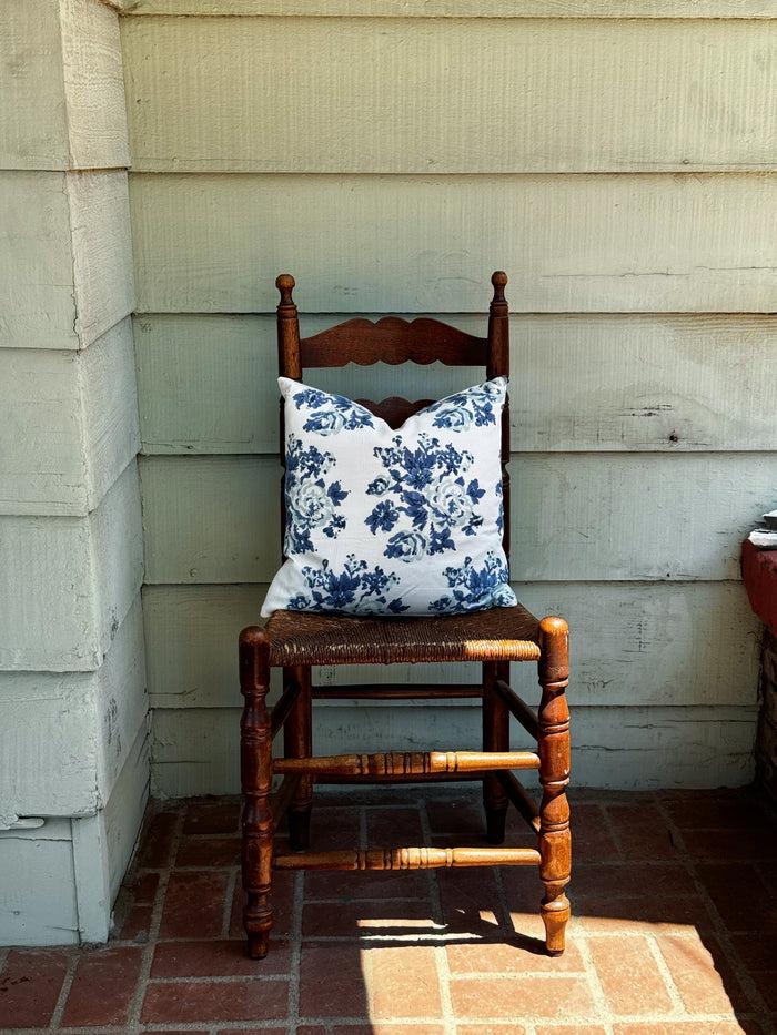 Bliss And Mischief Throw Pillow Market Blue