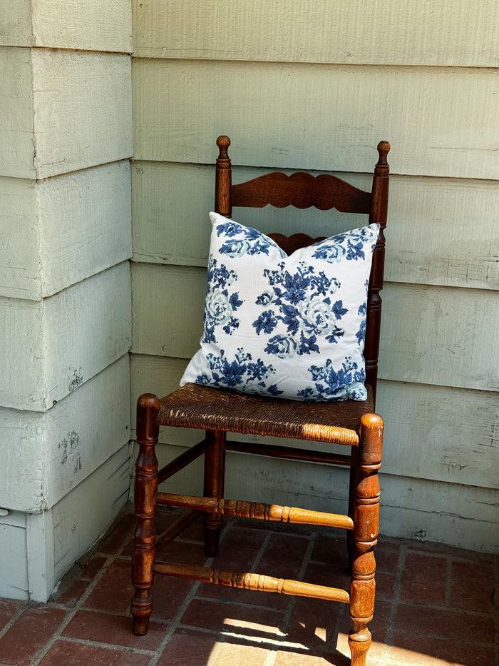 Bliss And Mischief Throw Pillow Market Blue