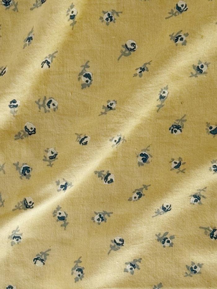 Bliss And Mischief Fitted Sheet In Ditsy Rose Straw