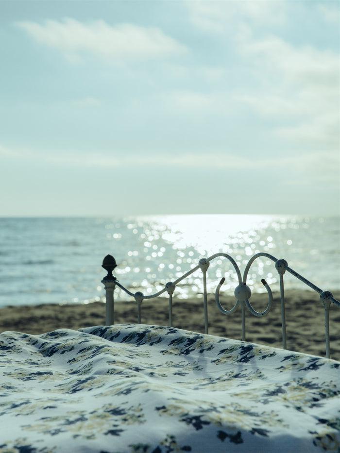 bliss and mischief Flat Sheet in Rose Blossom Hillside