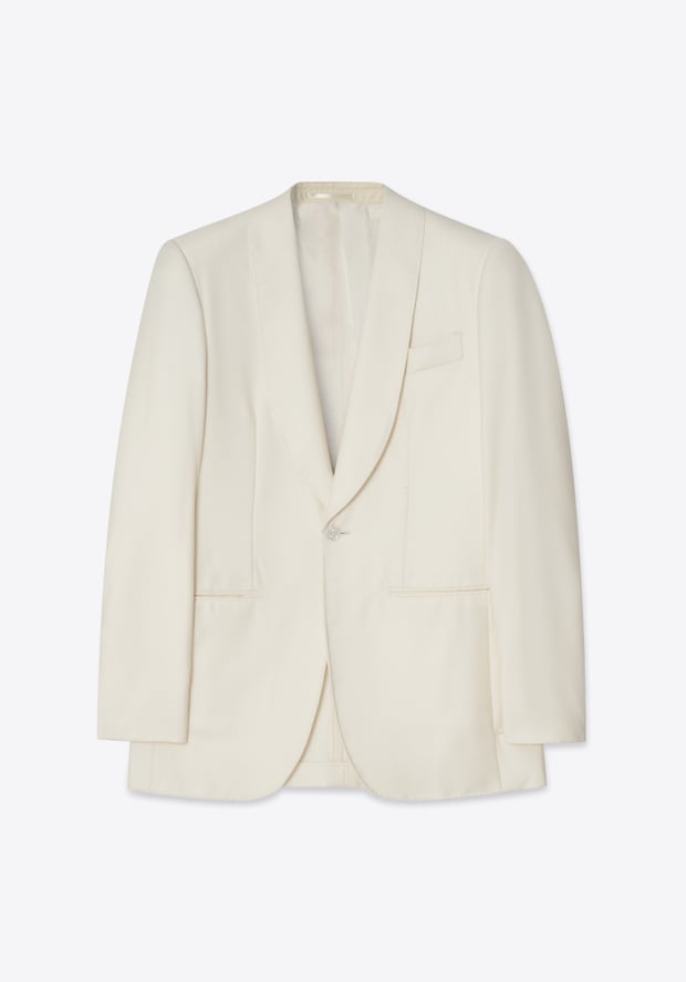 Blk Dnm BLAZER 52 CREAM FLANNEL