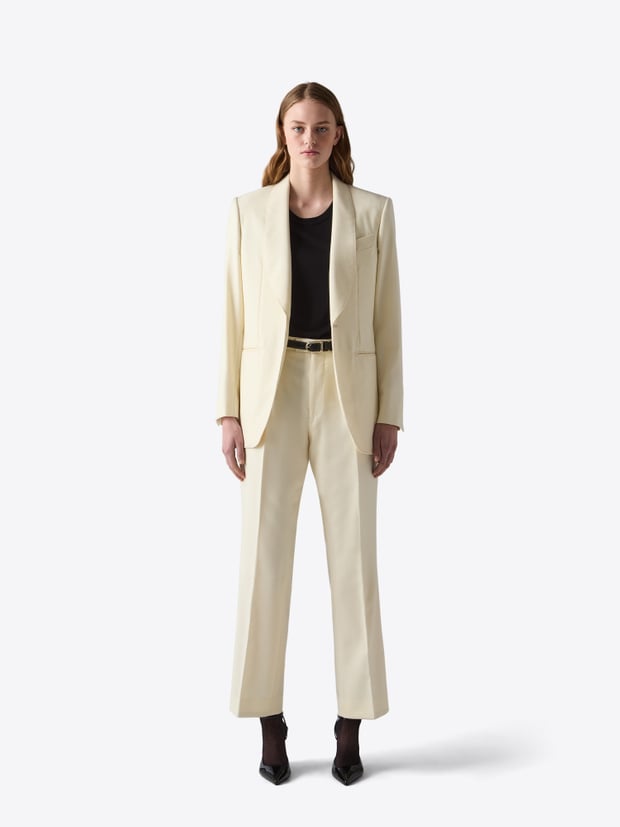 blk dnm BLAZER 52 CREAM FLANNEL