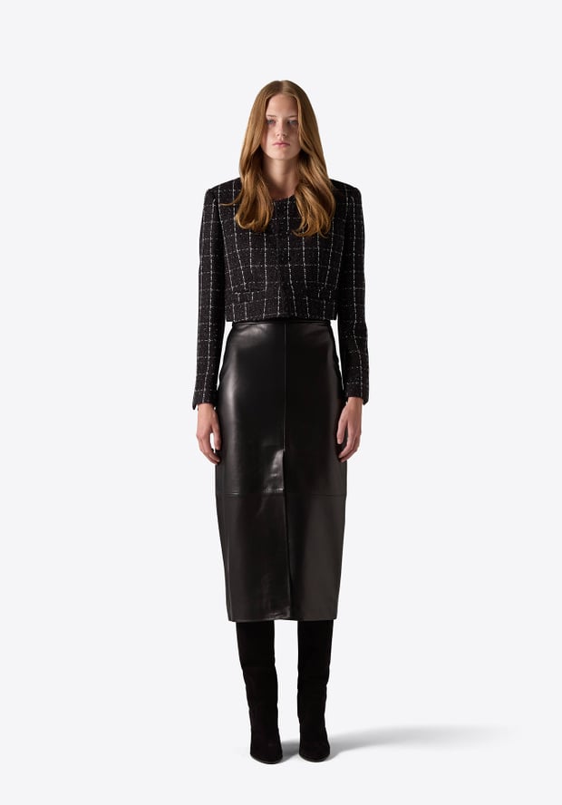 blk dnm BLAZER 64 BLACK BOUCLÉ CHECK