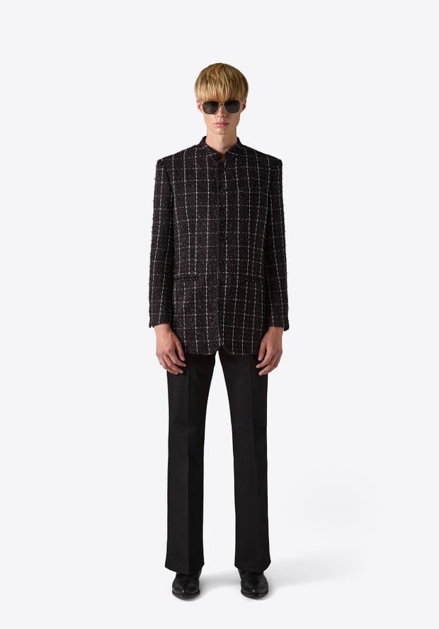 blk dnm BLAZER 67 BLACK BOUCLÉ CHECK
