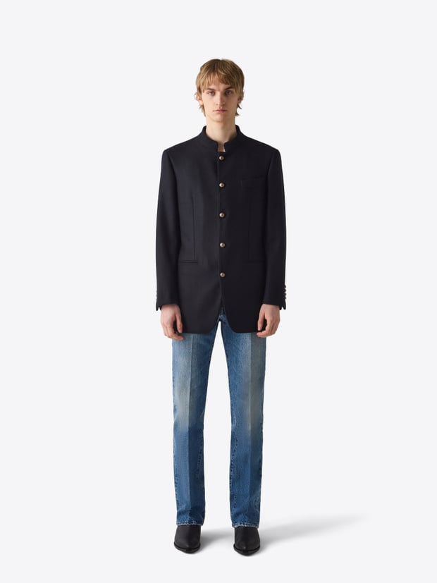 blk dnm BLAZER 67 BLACK UNIFORM WOOL