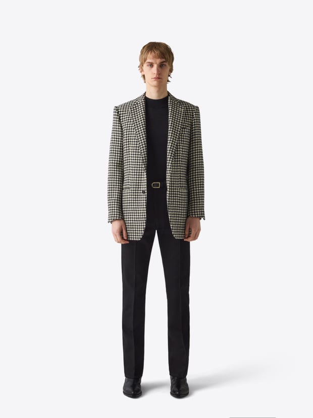 blk dnm BLAZER 71 60'S TWEED WOOL
