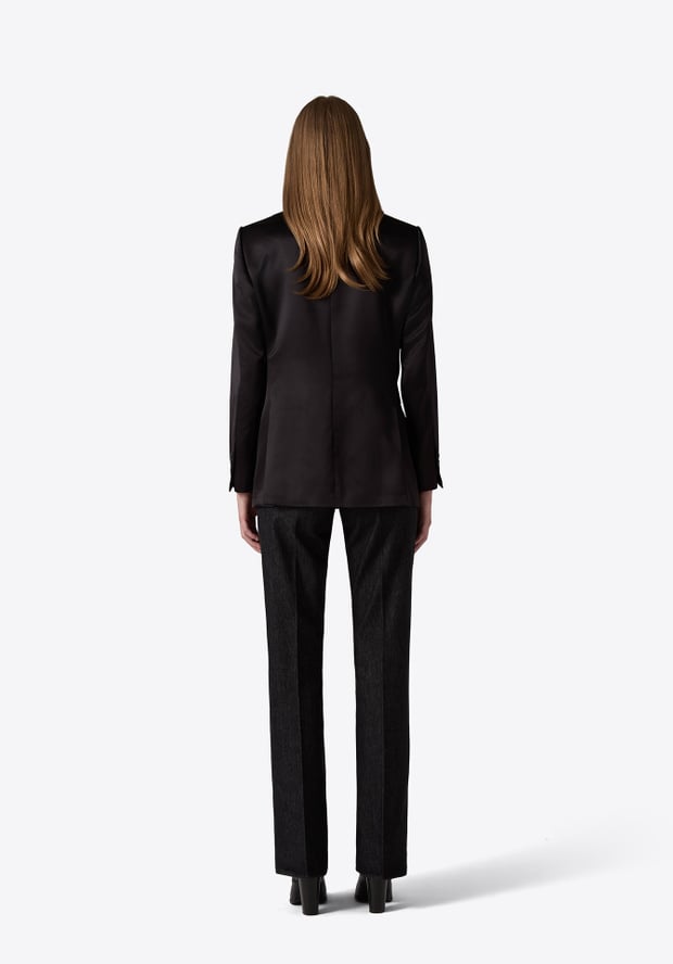 Blk Dnm BLAZER 74 BLACK SATIN