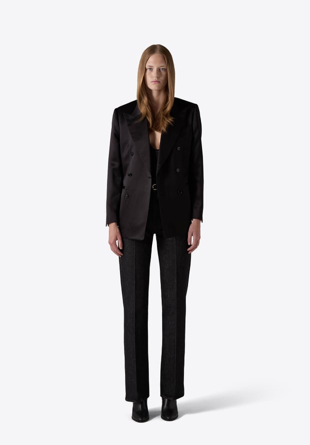 blk dnm BLAZER 74 BLACK SATIN