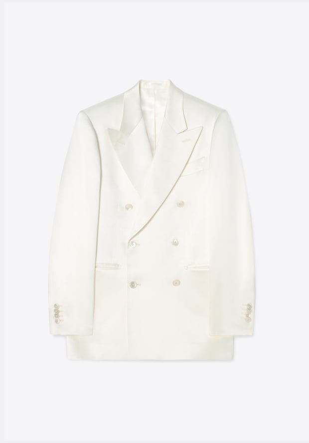 Blk Dnm BLAZER 74 OFF WHITE SATIN