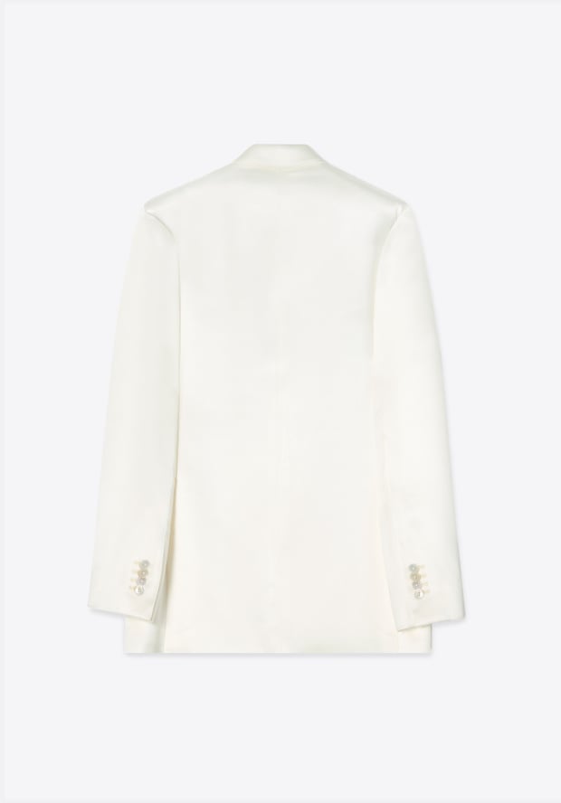 Blk Dnm BLAZER 74 OFF WHITE SATIN