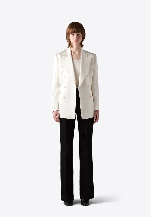 blk dnm BLAZER 74 OFF WHITE SATIN