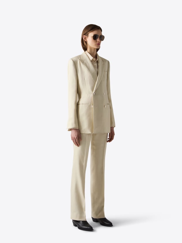 Blk Dnm BLAZER 78 CREAM RAW SILK