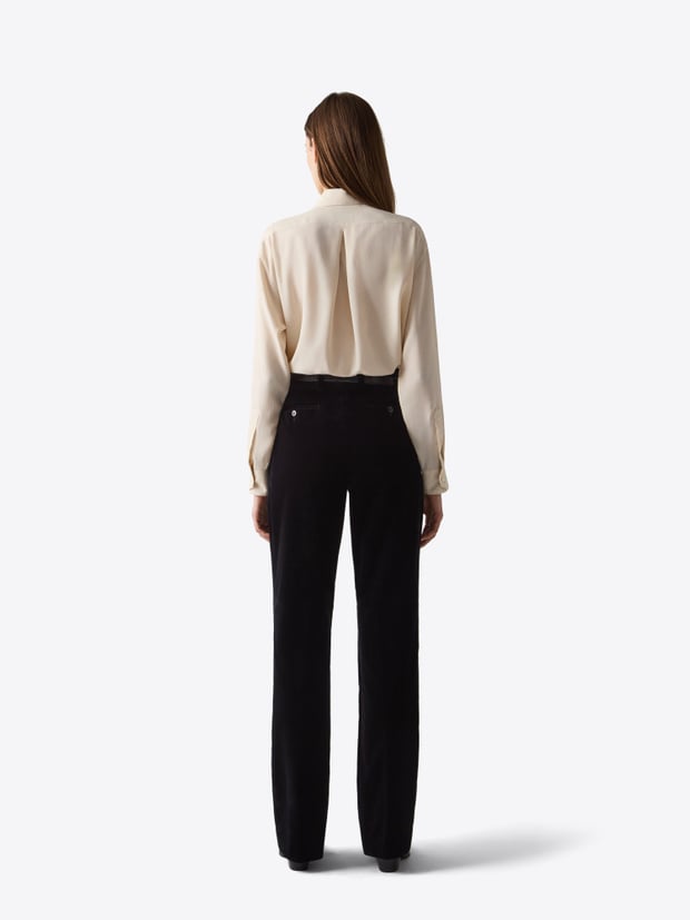 Blk Dnm BLOUSE 02 CREAM JACQUARD