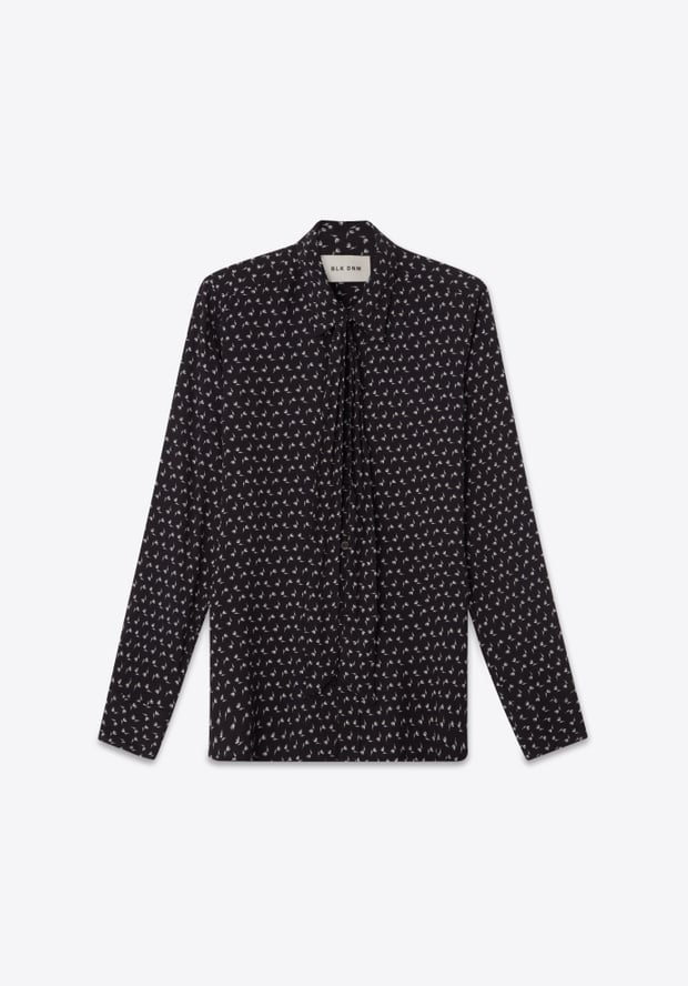Blk Dnm BLOUSE 02 FLORAL