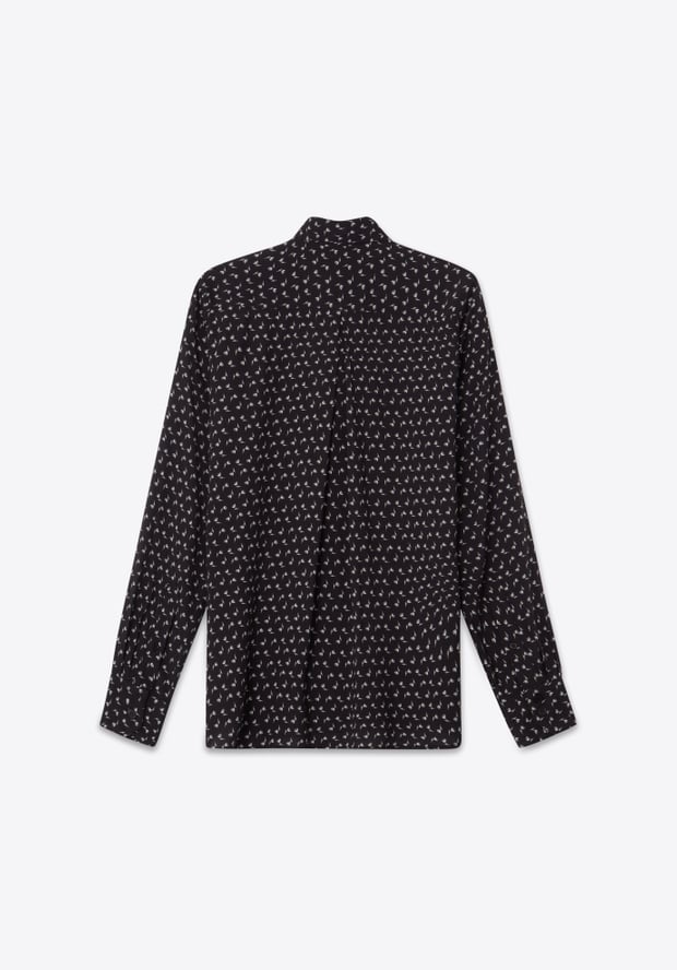 Blk Dnm BLOUSE 02 FLORAL