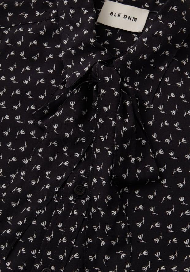 Blk Dnm BLOUSE 02 FLORAL