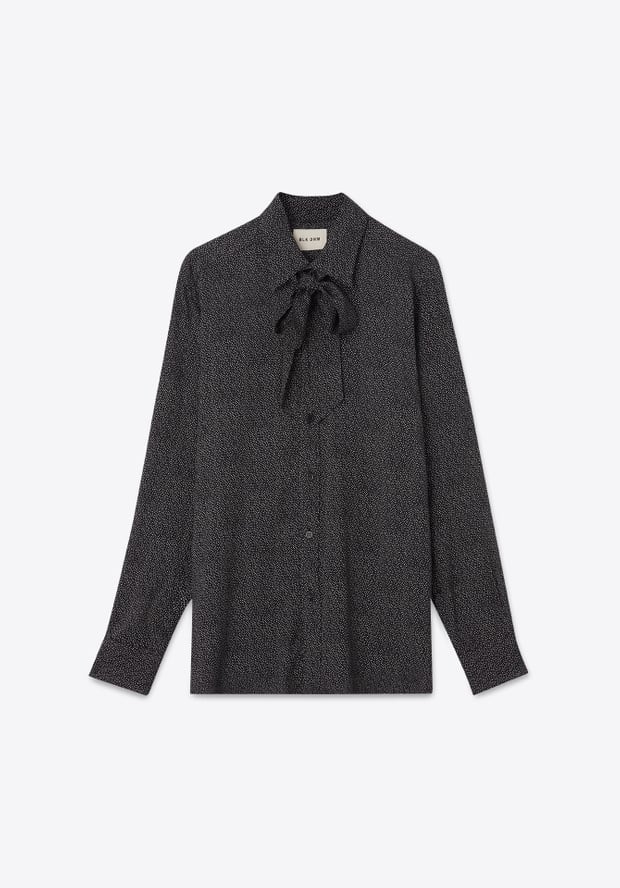 Blk Dnm BLOUSE 02 MINI DOT