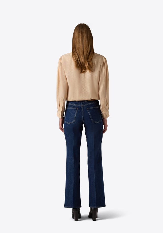 Blk Dnm BLOUSE 04 BEIGE JACQUARD
