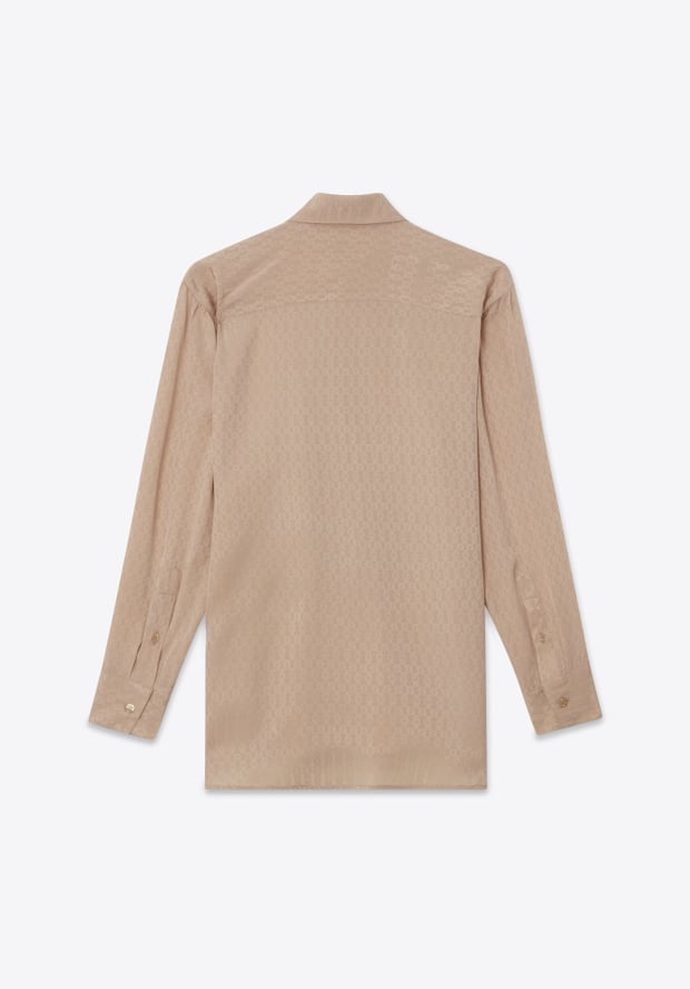 Blk Dnm BLOUSE 04 BEIGE JACQUARD