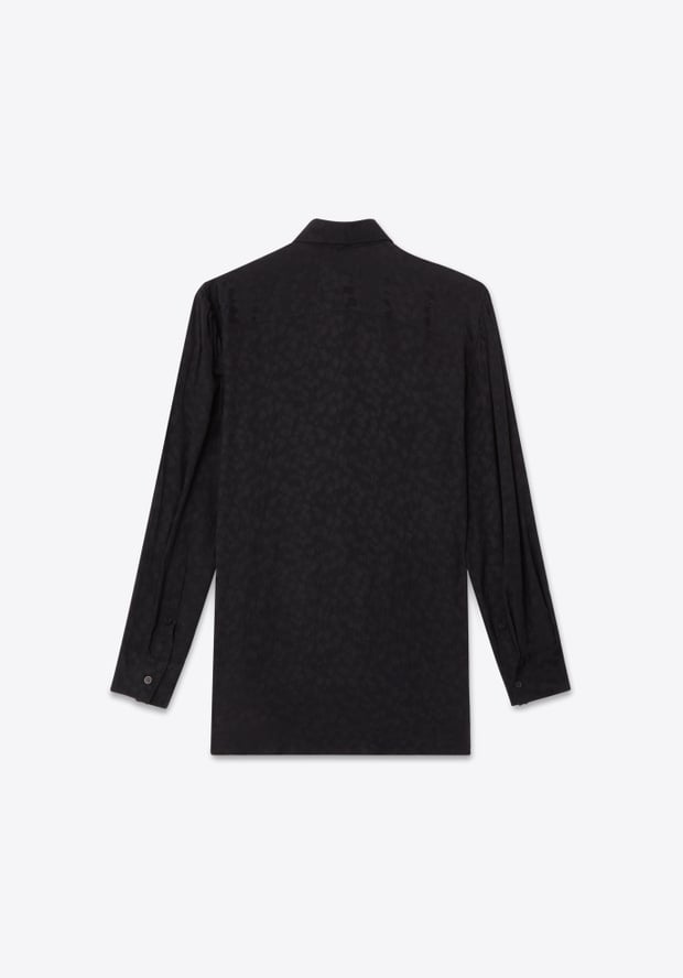 Blk Dnm BLOUSE 04 BLACK LEOPARD