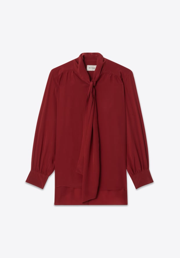 Blk Dnm BLOUSE 06 RUST RED