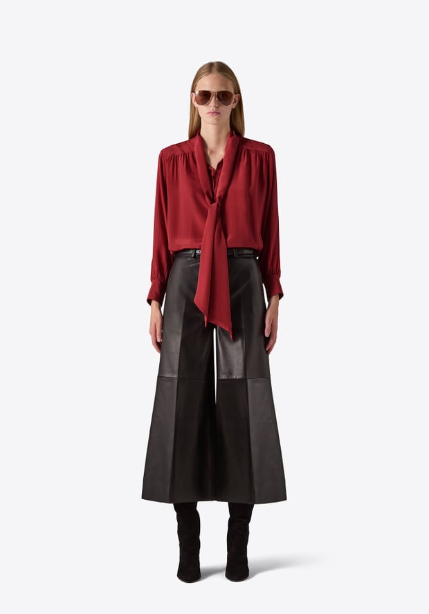 blk dnm BLOUSE 06 RUST RED