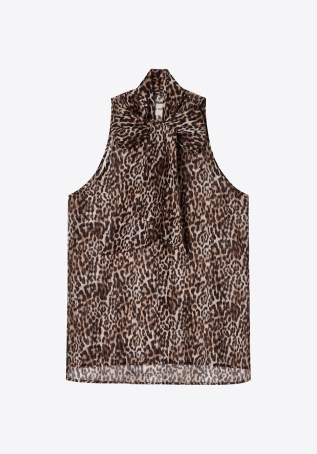 Blk Dnm BLOUSE 106 BROWN LEO