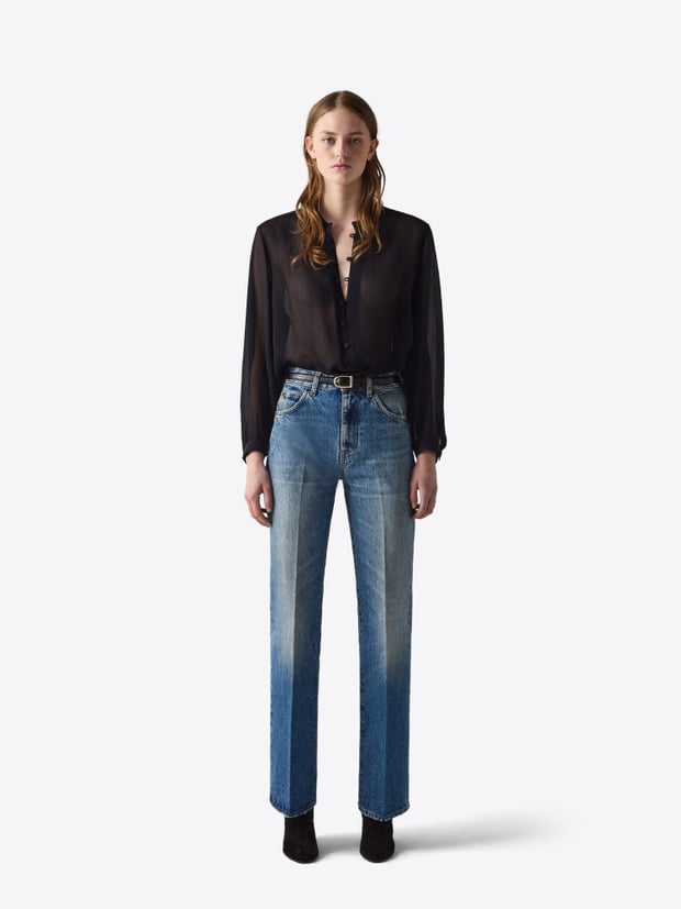 blk dnm BLOUSE 76 BLACK