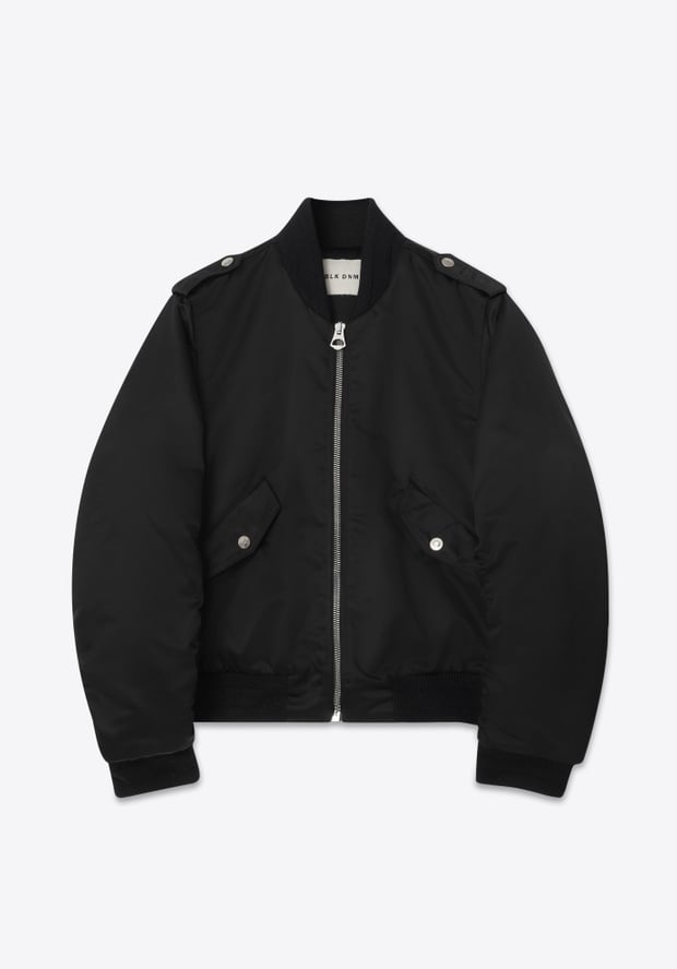 Blk Dnm BOMBER 01 BLACK