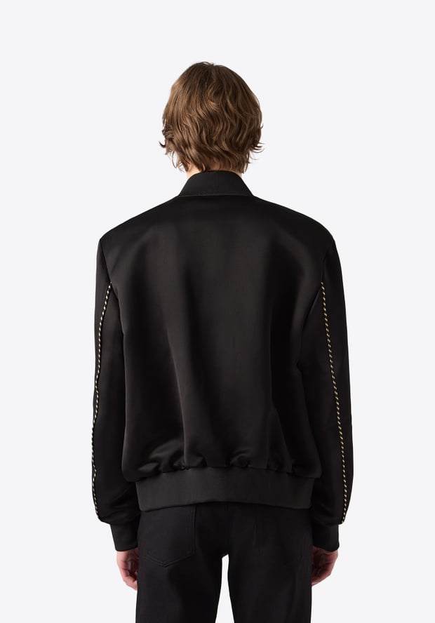 Blk Dnm BOMBER 01 SATIN BLACK