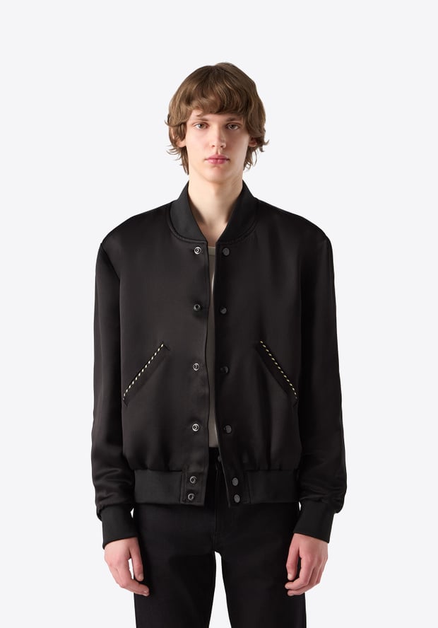 blk dnm BOMBER 01 SATIN BLACK
