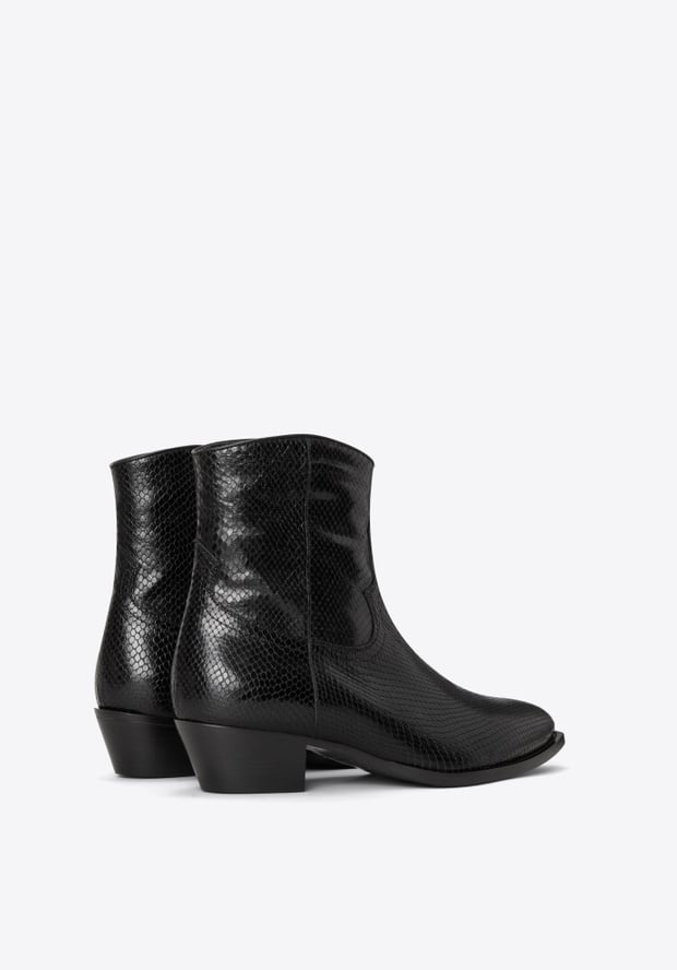 Blk Dnm BOOT 01 BLACK SNAKE