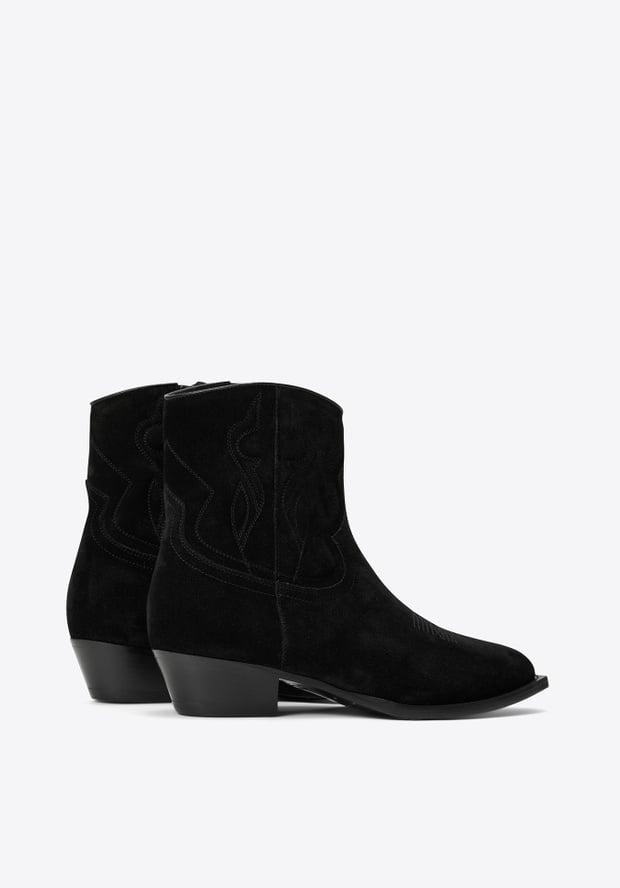 Blk Dnm BOOT 01 BLACK SUEDE